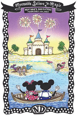 Neptune's Daughters 2024 Theme Mardi Gras Print